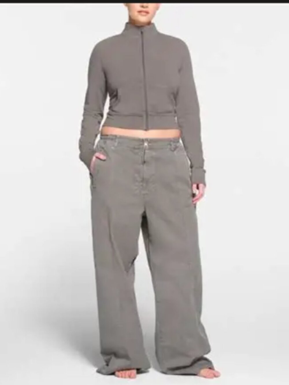 SKIMS Wide Leg Outdoor Woven Pants Med NWOT